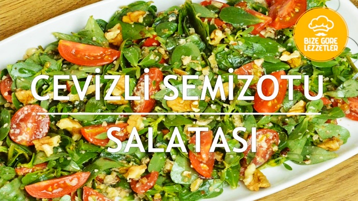 cevizli semizotu salatası tarifi